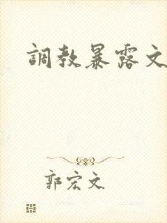 调教暴露文