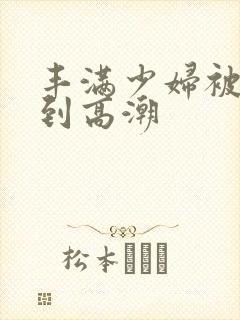 丰满少妇被躁爽到高潮