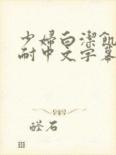 少妇白洁饥渴难耐中文字幕