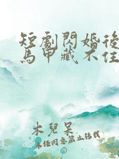 短剧闪婚后傅总马甲藏不住了