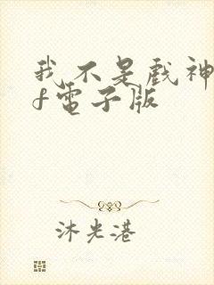 我不是戏神pdf电子版