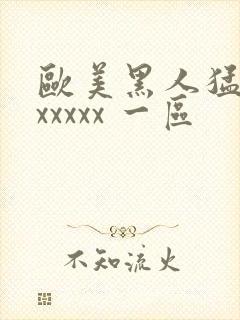 欧美黑人猛交 xxxxx 一区