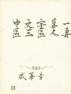 中文字幕一区二区三区人妻久久