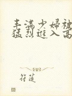 丰满少妇被粗大猛烈进入高清动漫