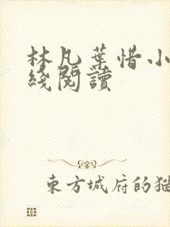 林凡叶惜小说在线阅读