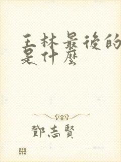 王林最后的结局是什么