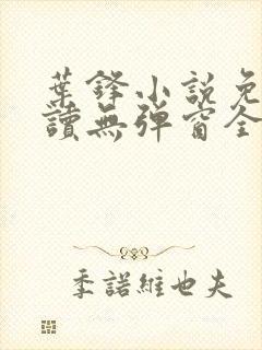 叶锋小说免费阅读无弹窗全文