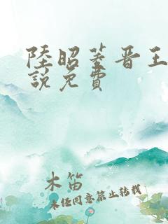 陆昭菱晋王的小说免费