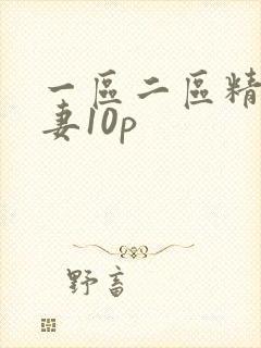 一区二区精品人妻10p