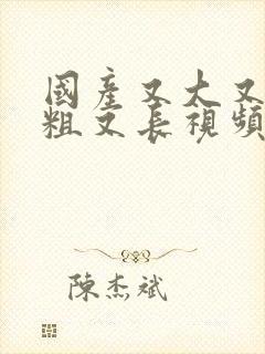 国产又大又猛又粗又长视频