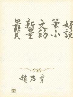 最新文笔好的高质量的小说推荐