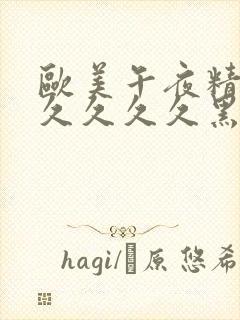 欧美午夜精品久久久久久黑人