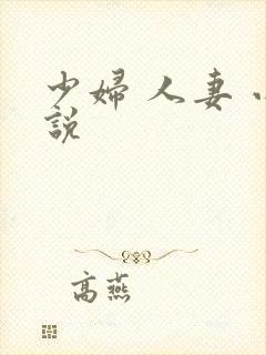 少妇 人妻 小说