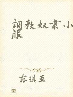 调教奴隶小说臣服