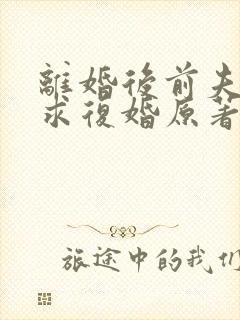 离婚后前夫哭着求复婚原著