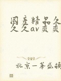 国产精品久久久久久av爽爽