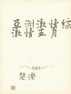 亚洲激情综合网激情五月