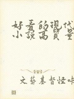 好看的现代言情小说高质量文笔好