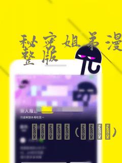 秘密姐弟漫画完整版：结局+番外