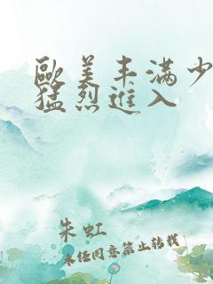 欧美丰满少妇被猛烈进入