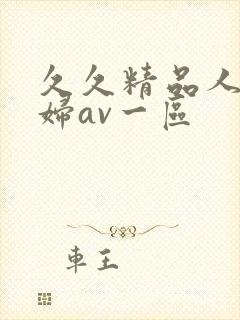 久久精品人妻少妇av一区