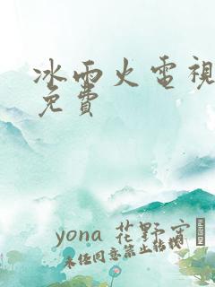 冰雨火电视剧 免费