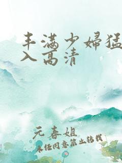 丰满少妇猛烈进入高清