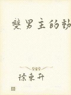 双男主的动漫车