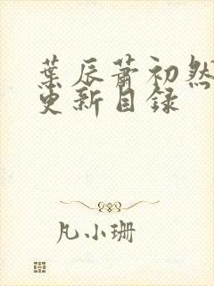 叶辰萧初然最快更新目录