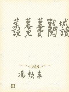 叶暮暮战城胤小说免费阅读无弹窗下载