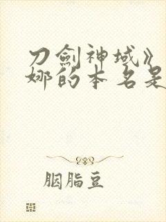 刀剑神域》亚丝娜的本名是什么