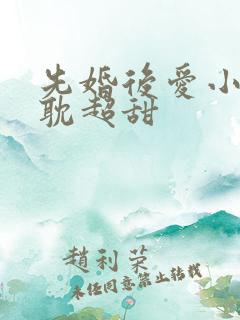 先婚后爱小说原耽超甜