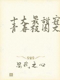 十大最甜宠小说青春校园文