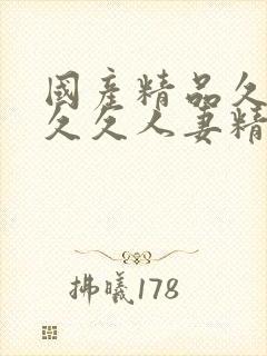 国产精品久久久久久人妻精品