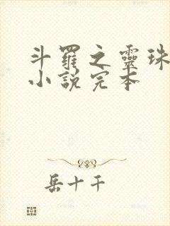 斗罗之灵珠神剑小说完本