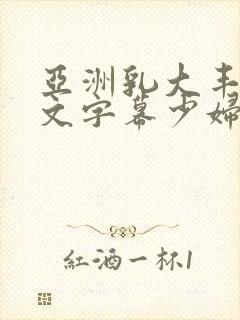 亚洲乳大丰满中文字幕少妇av