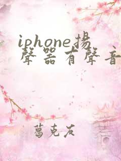 iphone扬声器有声音听筒没声音