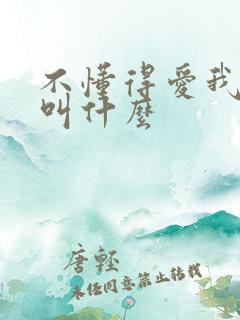 不懂得爱我歌名叫什么