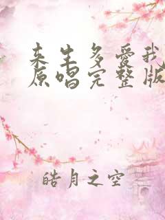 来生多爱我一点原唱完整版