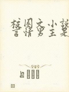 校园文小说推荐言情男主是校霸