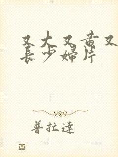 又大又黄又粗又长少妇片