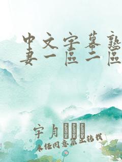 中文字幕熟女人妻一区二区三区