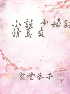 小说 少妇的激情真爽