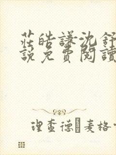 庄皓谦沈舒黎小说免费阅读最新章节