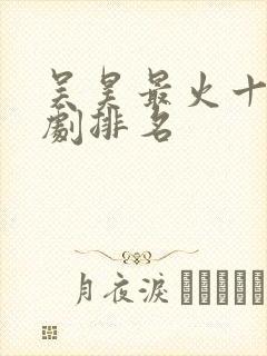 吴昊最火十部短剧排名