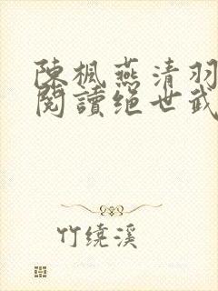 陈枫燕清羽免费阅读绝世武魂笔趣阁