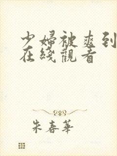 少妇被爽到高潮在线观看