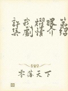 许我耀眼第18集剧情介绍