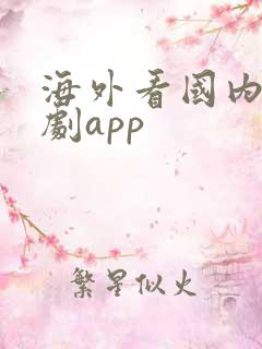 海外看国内电视剧app