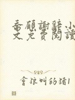 乔愿谢辞小说全文免费阅读无弹窗